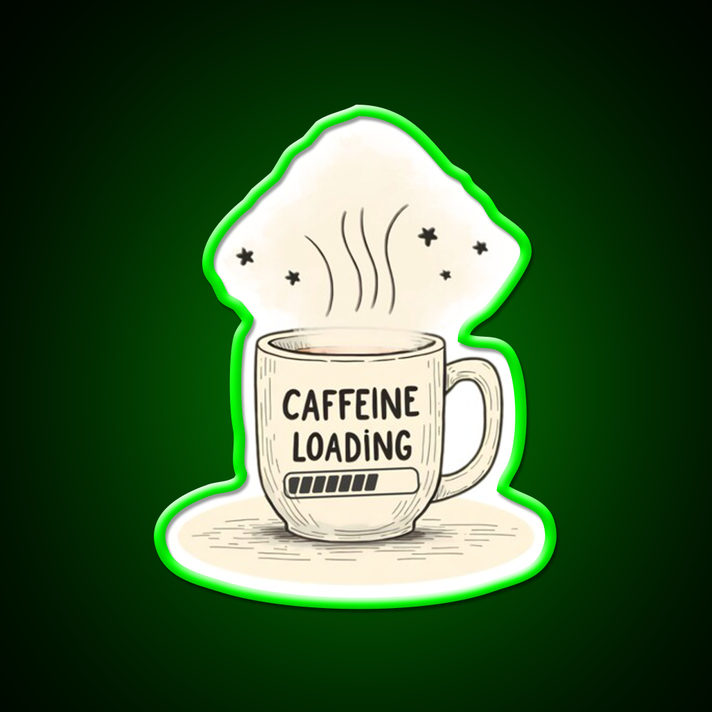 Caffeine Loading Man Cave Bar Led Neon Sign Rgb Color - LED neon sign view 8