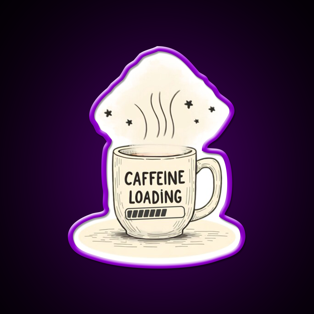 Caffeine Loading Man Cave Bar Led Neon Sign Rgb Color - LED neon sign view 9