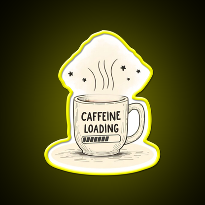Caffeine Loading Man Cave Bar Led Neon Sign Rgb Color - LED neon sign view 7