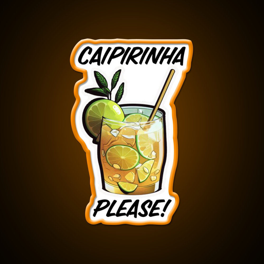 Caipirinha Please Cocktail Bar Decor Led Neon Sign Rgb Color - LED neon sign view 6