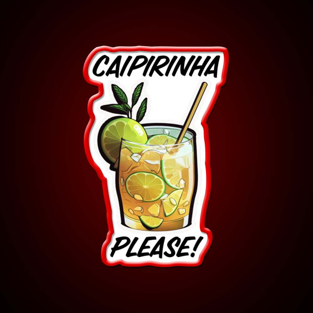 Caipirinha Please Cocktail Bar Decor Led Neon Sign Rgb Color - LED neon sign view 10