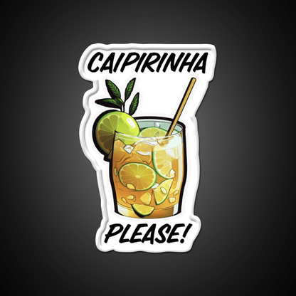 Caipirinha Please Cocktail Bar Decor Led Neon Sign Rgb Color - Shineneon