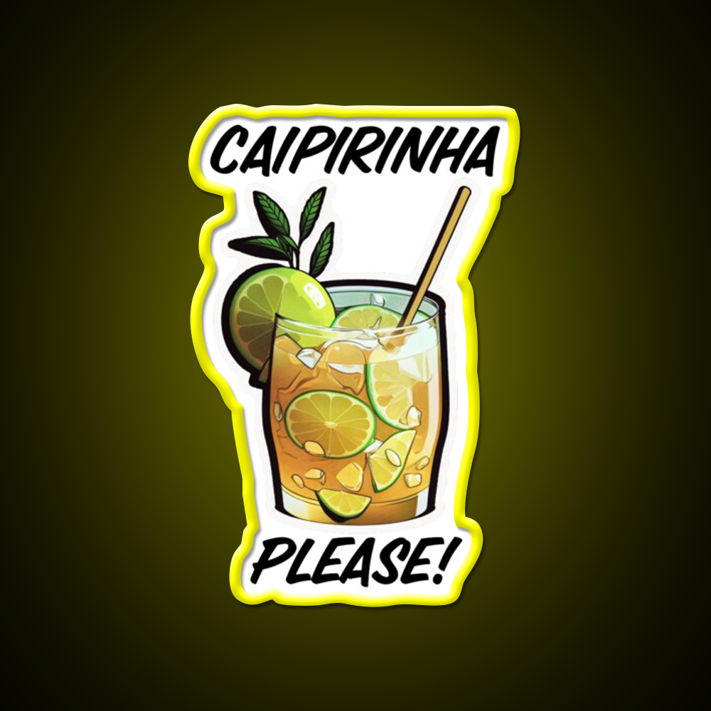 Caipirinha Please Cocktail Bar Decor Led Neon Sign Rgb Color - LED neon sign view 7