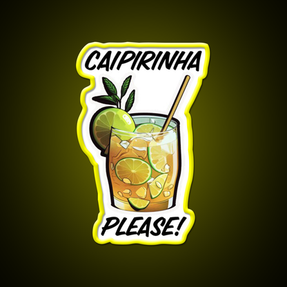 Caipirinha Please Cocktail Bar Decor Led Neon Sign Rgb Color - LED neon sign view 7