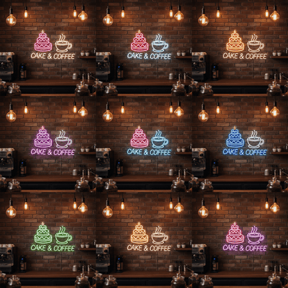 Cake And Coffee LED Neon Sign - Shineneon