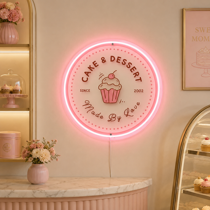 Cake And Dessert LED Neon Sign - 01 Original Product Image