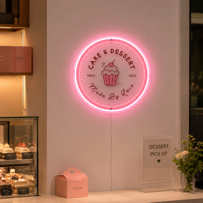 Cake And Dessert LED Neon Sign - 03 Real Lifestyle Scene
