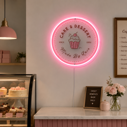 Cake And Dessert LED Neon Sign - 04 Size Image