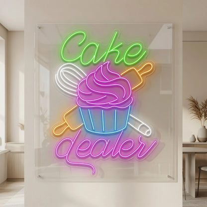 Cake Lover LED Neon Sign - 04 Size Image