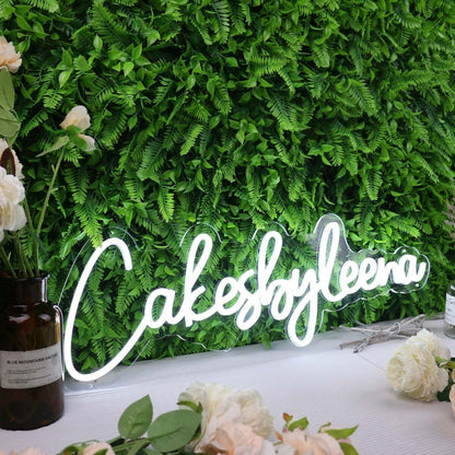 Cakes By Leena White Led Neon Sign - Shineneon