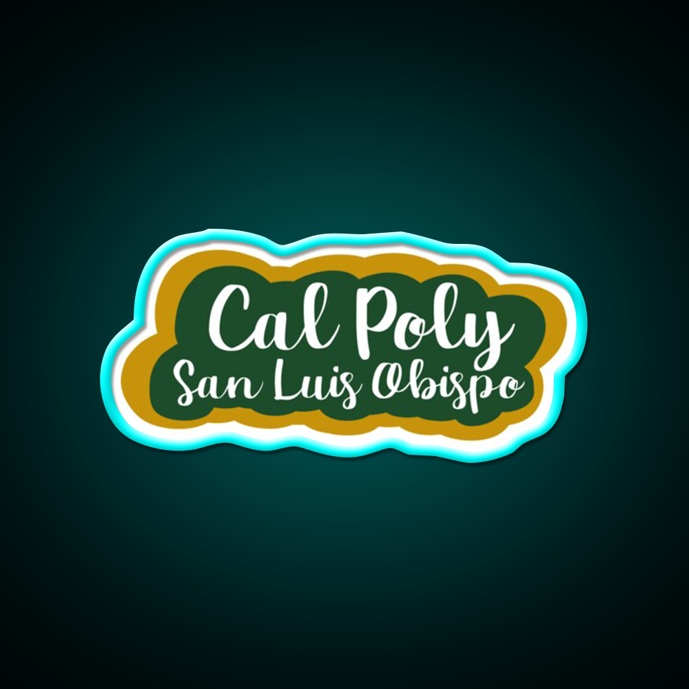 Cal Poly Slo Beer Bar Decor Led Neon Sign Rgb Color - Size and dimension reference