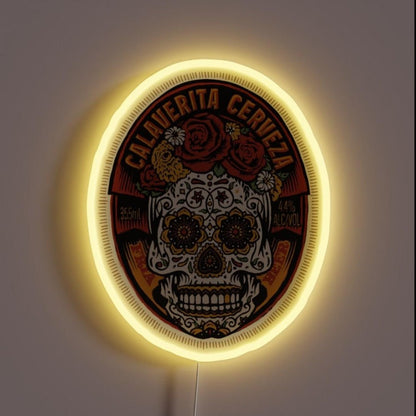 Calaverita Cerveza Rgb Led Neon Sign - Shineneon