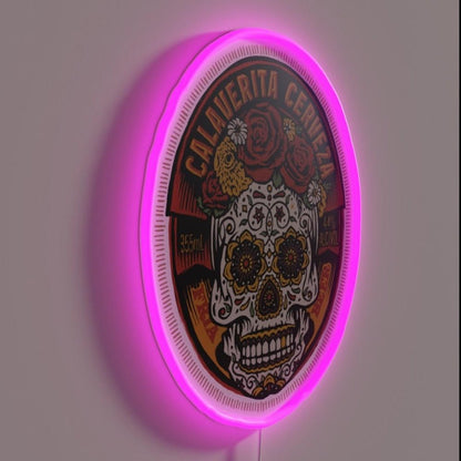 Calaverita Cerveza Rgb Led Neon Sign - Shineneon