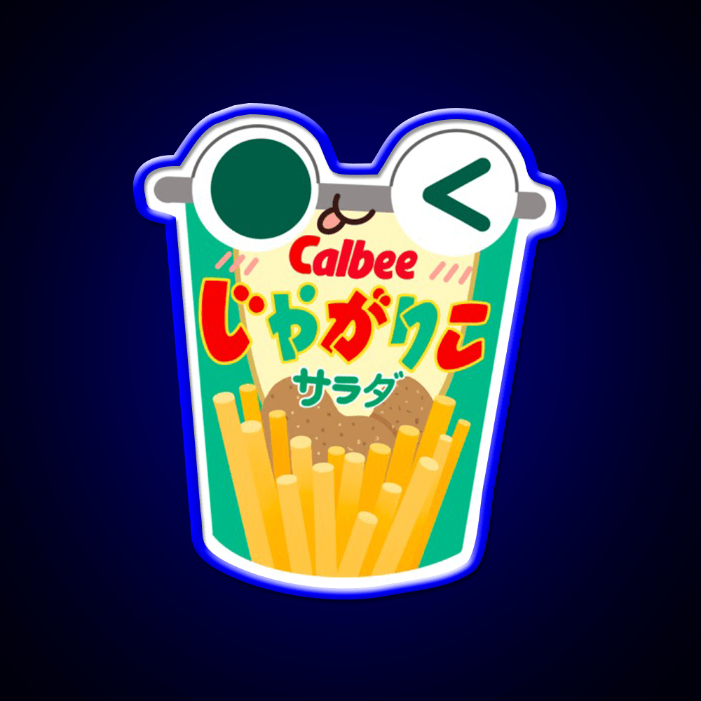 Calbee Potato Sticks Snack Food Led Neon Sign Rgb Color - Shineneon