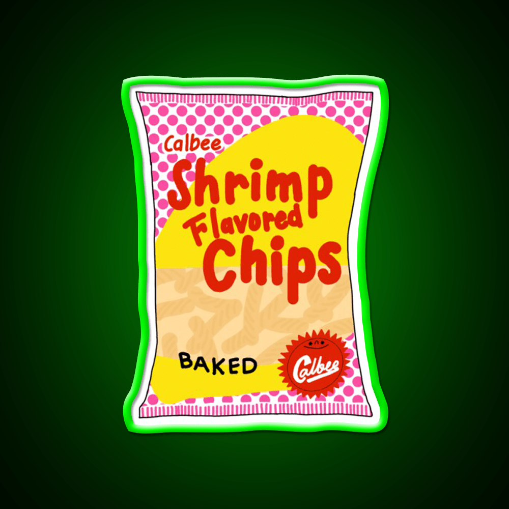 Calbee Shrimp Chips Snack Food Led Neon Sign Rgb Color - Shineneon