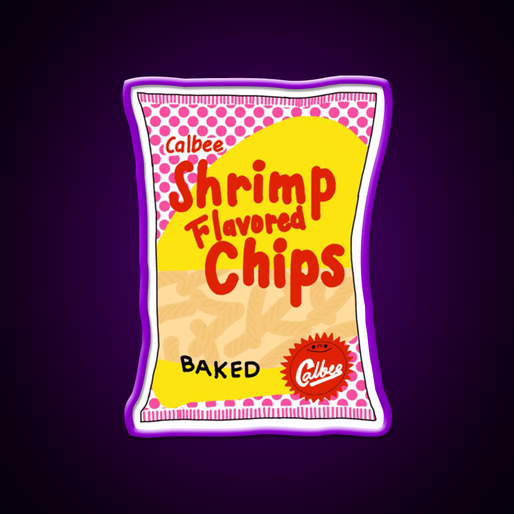 Calbee Shrimp Chips Snack Food Led Neon Sign Rgb Color - Shineneon