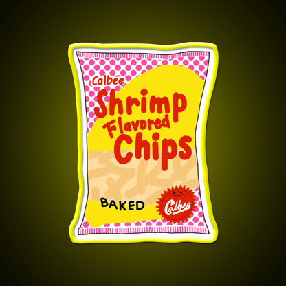Calbee Shrimp Chips Snack Food Led Neon Sign Rgb Color - Shineneon