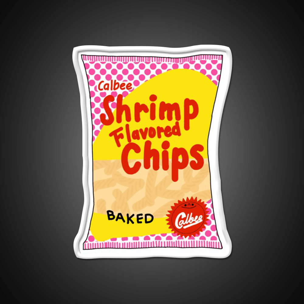 Calbee Shrimp Chips Snack Food Led Neon Sign Rgb Color - Shineneon