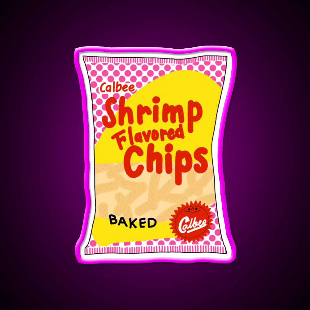 Calbee Shrimp Chips Snack Food Led Neon Sign Rgb Color - Shineneon