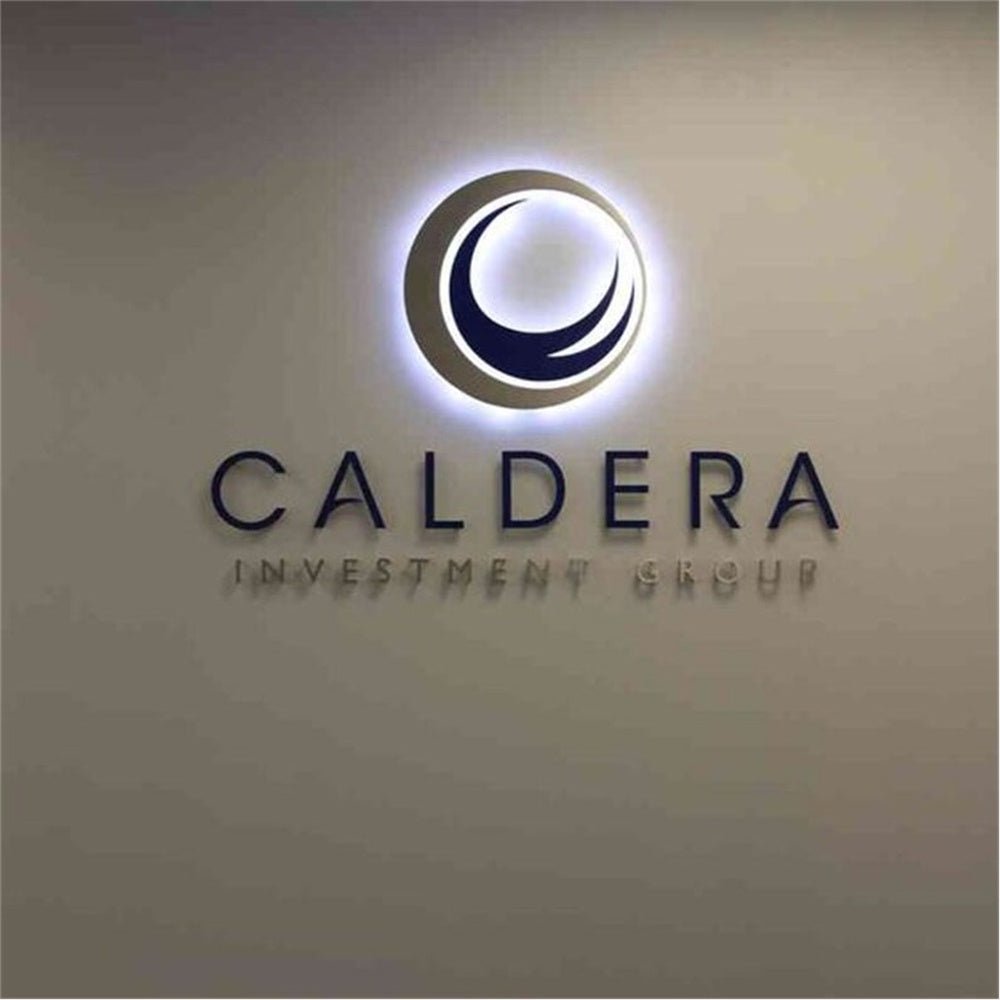 Caldera Big Logo 3D Backlit Channel Letters Led Light Sign - Shineneon