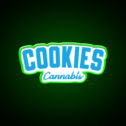Cali Cookies Wedding Cake Hemp Inspired Green Leaf Led Neon Sign Rgb Color - Shineneon