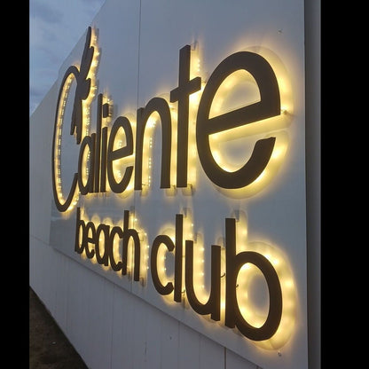 Caliente Beach Club 3D Backlit Channel Letters Led Light Sign - Shineneon