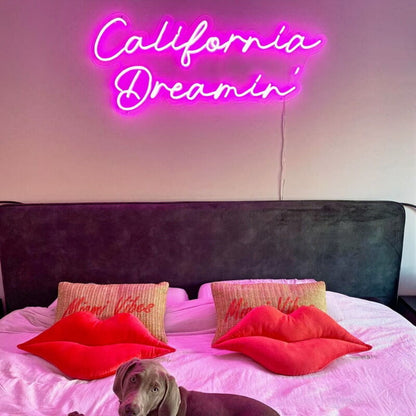 California Dreamin Led Neon Sign Frelaxing And Beach Decor | Shineneon