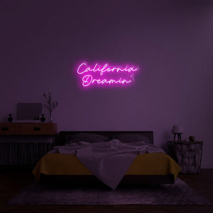 California Dreamin Led Neon Sign Frelaxing And Beach Decor | Shineneon