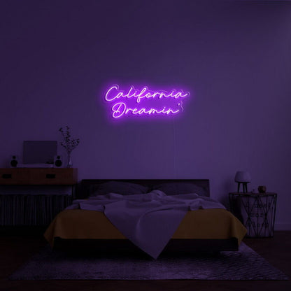 California Dreamin Led Neon Sign Frelaxing And Beach Decor | Shineneon