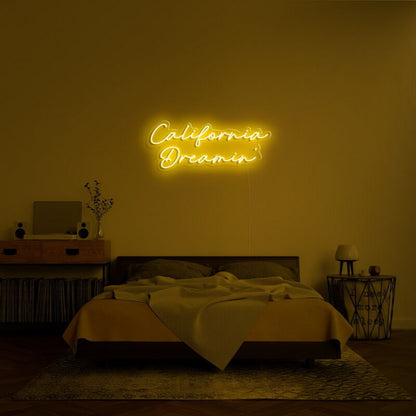 California Dreamin Led Neon Sign Frelaxing And Beach Decor | Shineneon