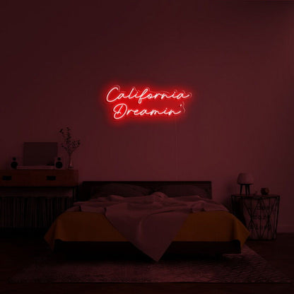 California Dreamin Led Neon Sign Frelaxing And Beach Decor - Shineneon