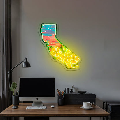 California Floral Sky Neon Signs - Shineneon