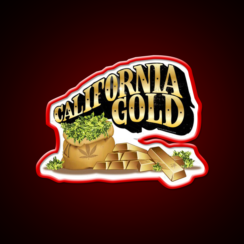 California Gold Strain Art Hemp Inspired Green Leaf Led Neon Sign Rgb Color - LED neon sign view 10