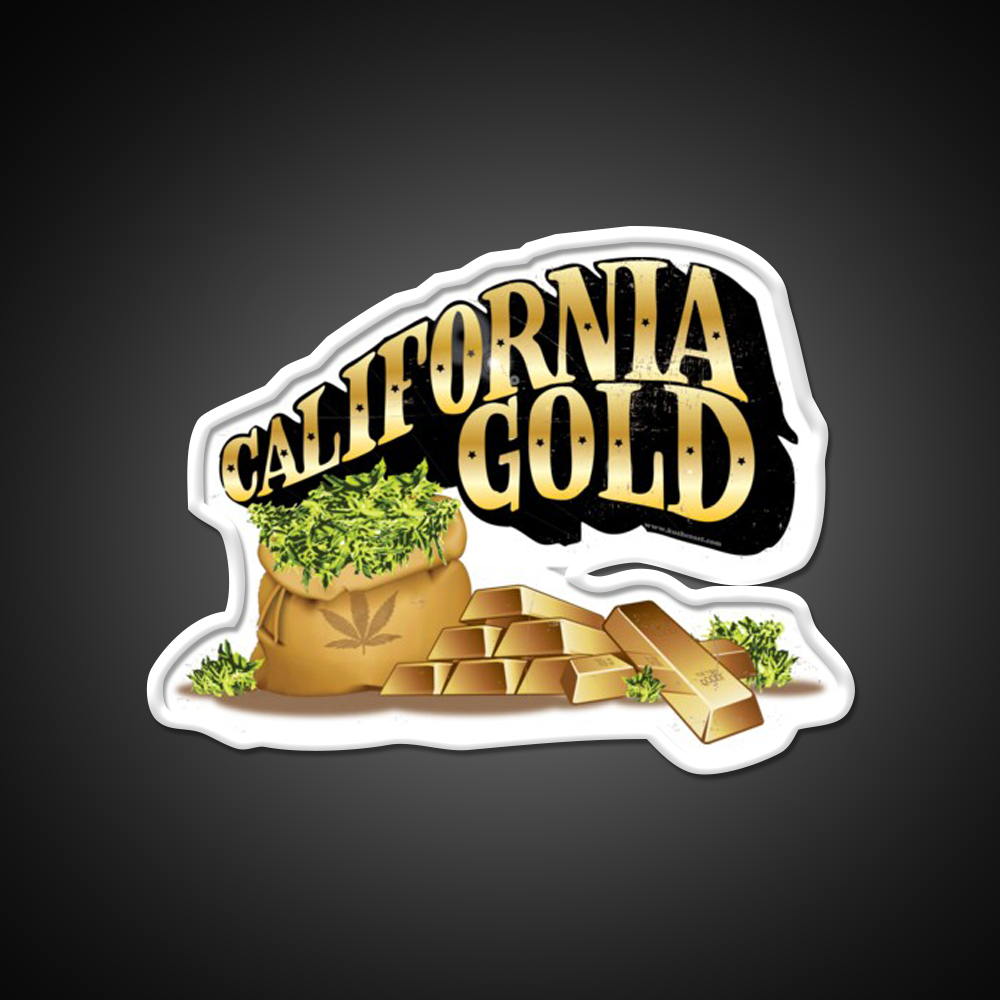 California Gold Strain Art Hemp Inspired Green Leaf Led Neon Sign Rgb Color - LED neon sign view 11