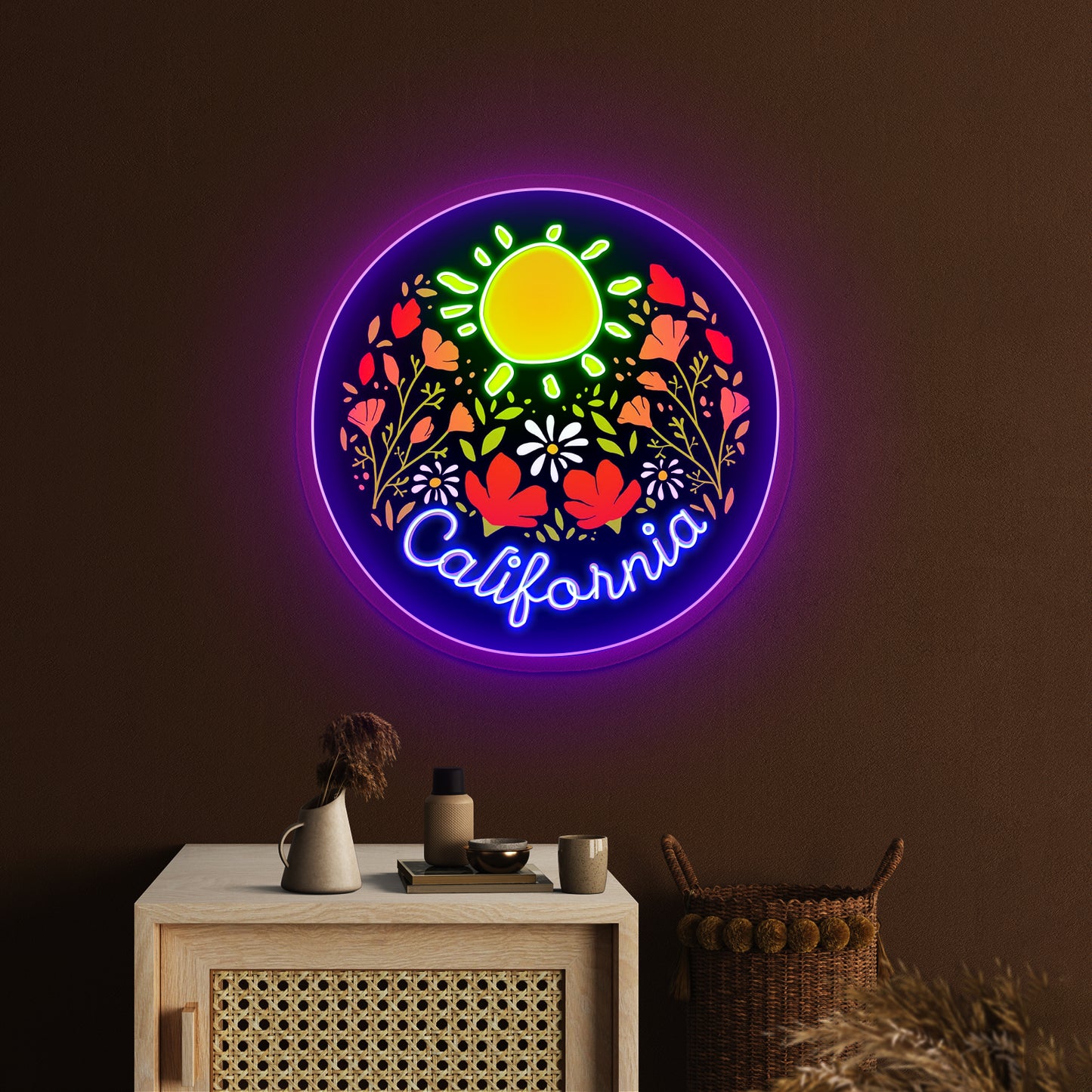 California Neon Signs - Sunshine Flowers led lights