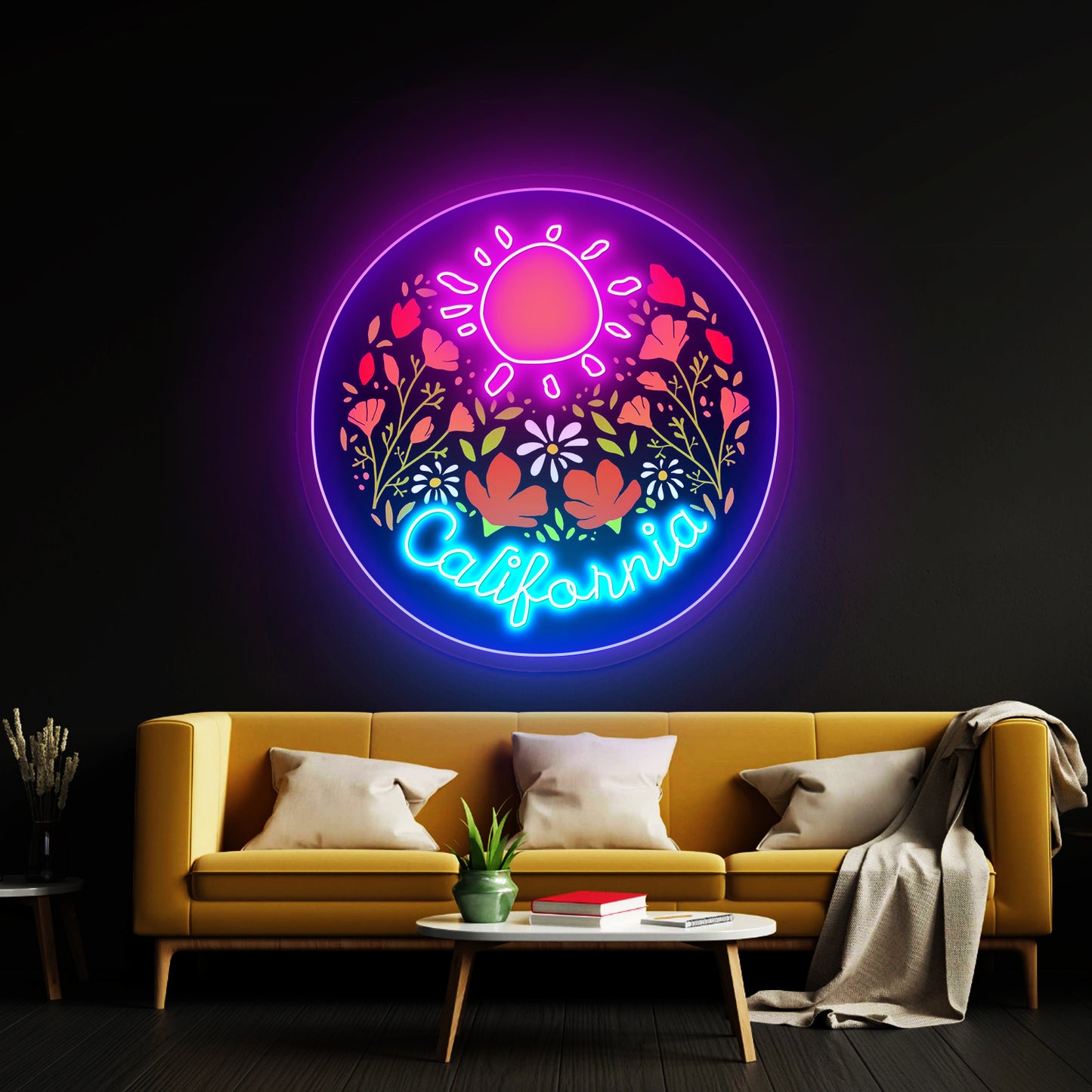 California Neon Signs - Sunshine Flowers led lights