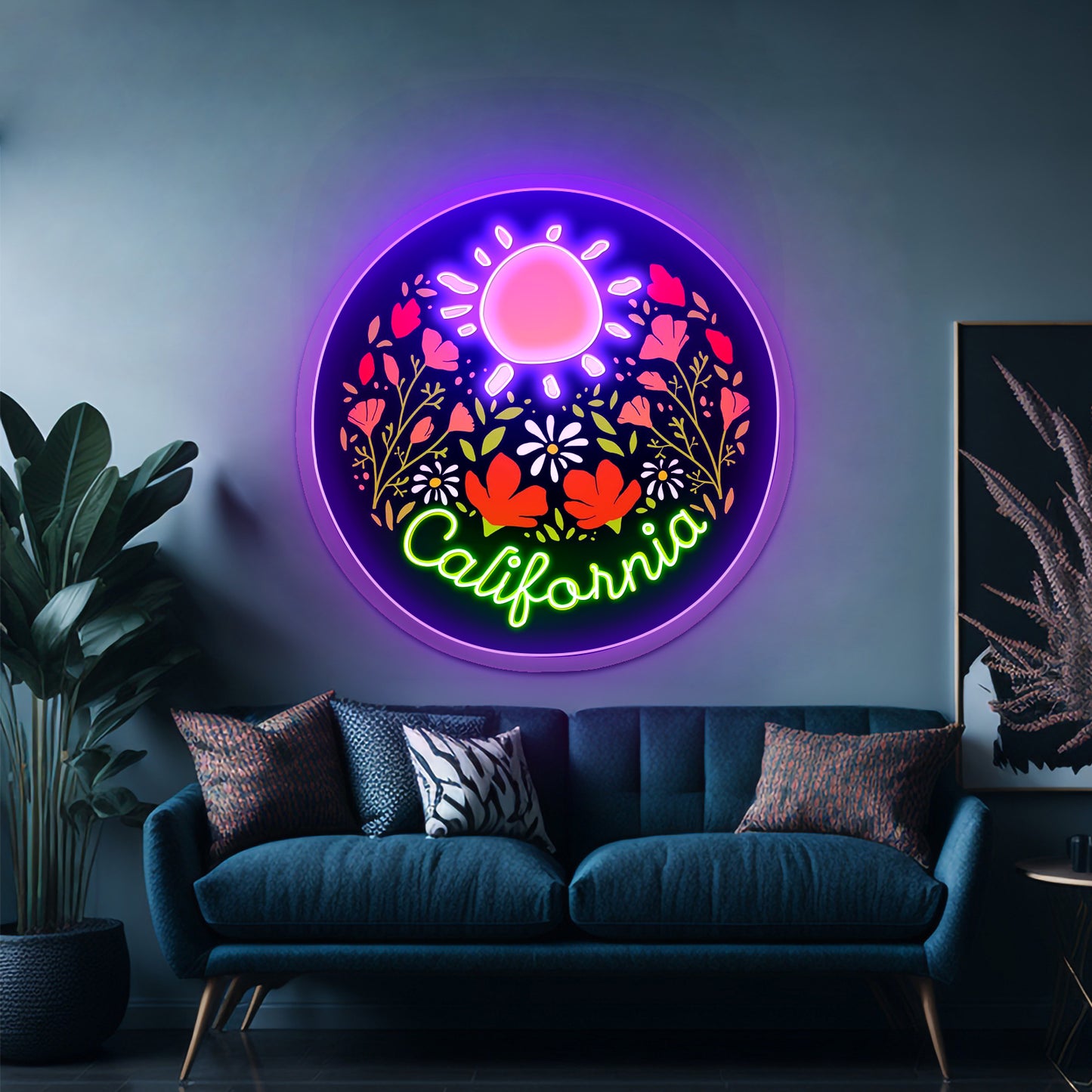 California Neon Signs - Sunshine Flowers led lights