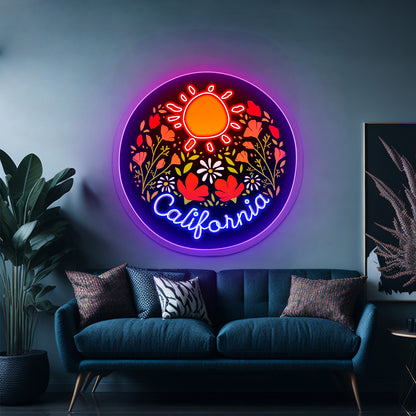 California Neon Signs - Sunshine Flowers led lights