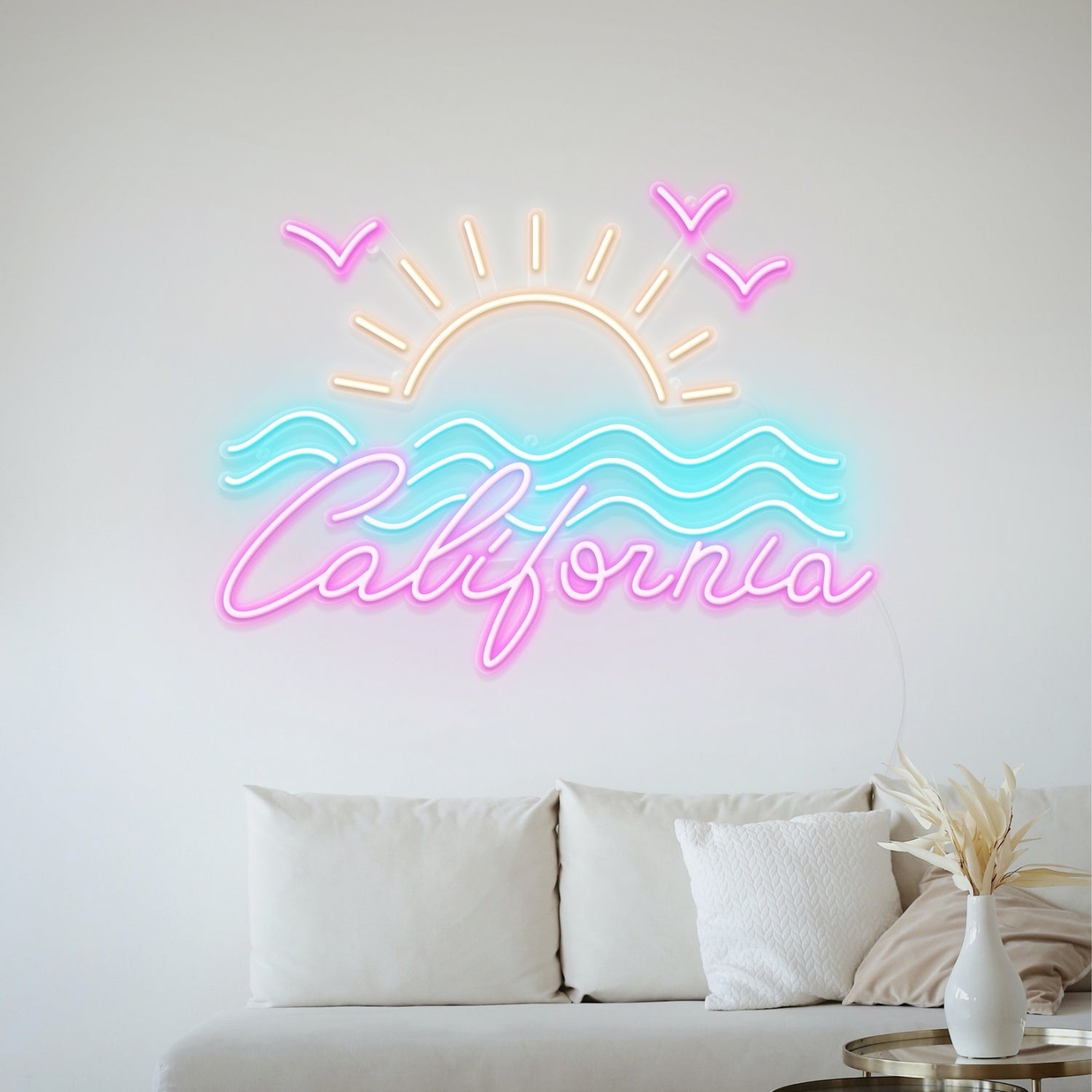 California Sunrise Led Neon Sign Wall Art | Shineneon