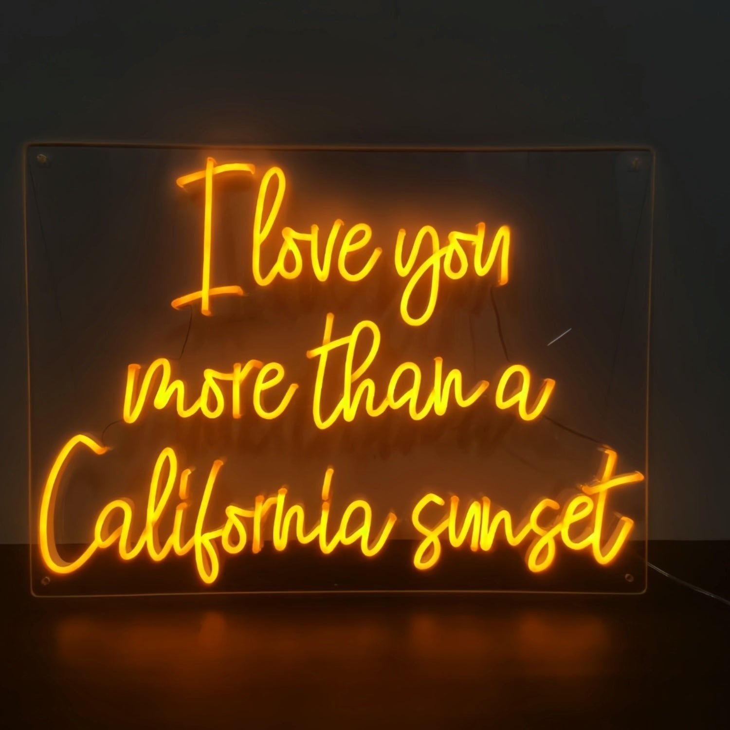 California Sunset Love I Love You More Led Neon Sign - Shineneon