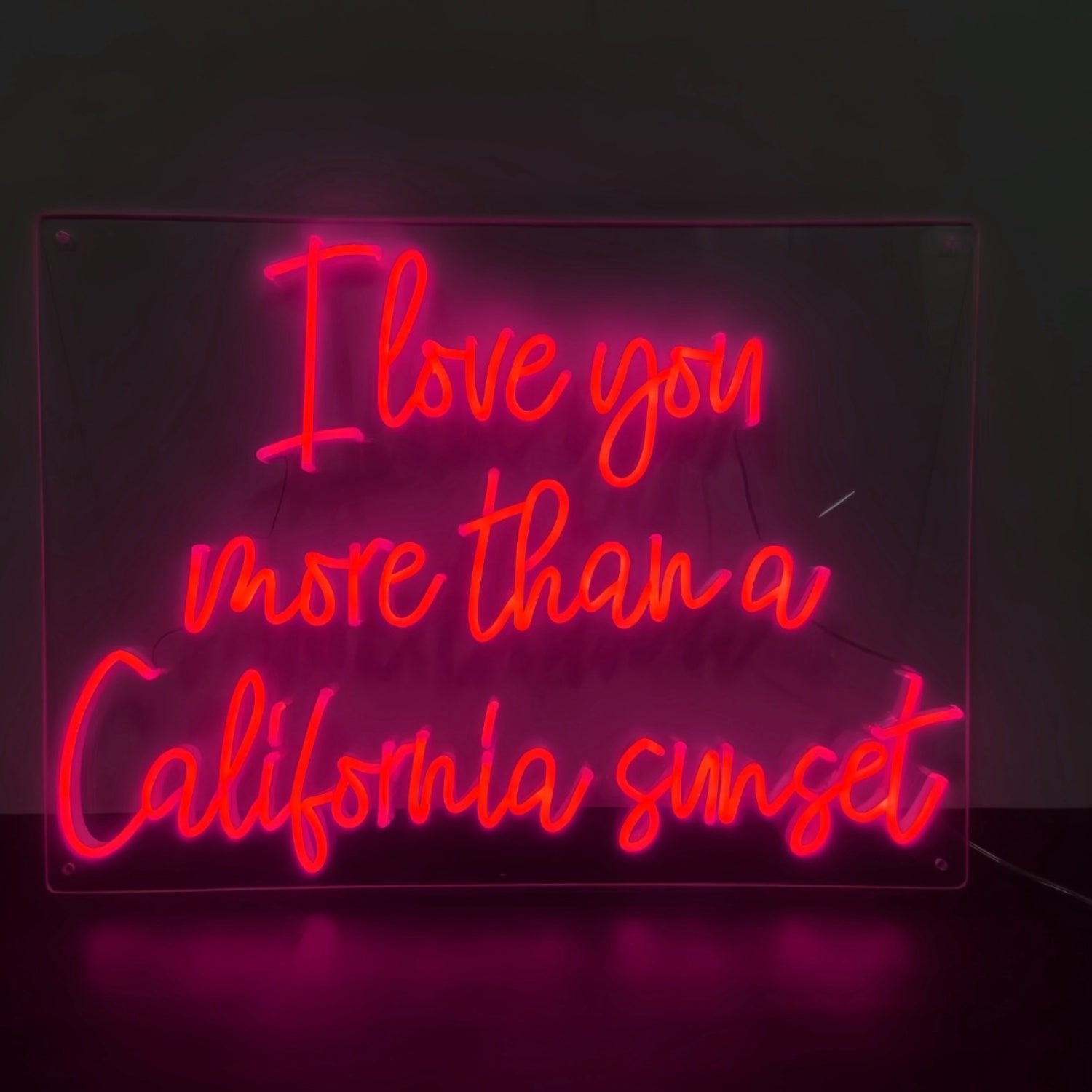 California Sunset Love I Love You More Led Neon Sign - Shineneon