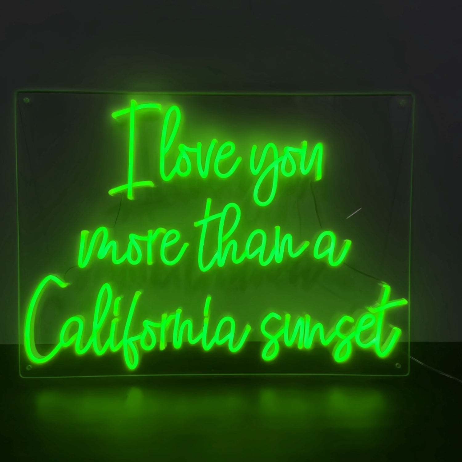 California Sunset Love I Love You More Led Neon Sign - Shineneon