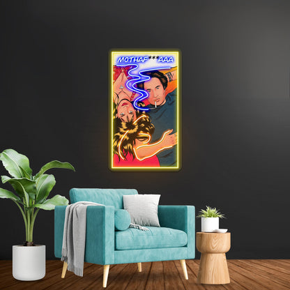 Californication Pop Art Mothaf Aaa Artwork Business Neon Sign - Shineneon