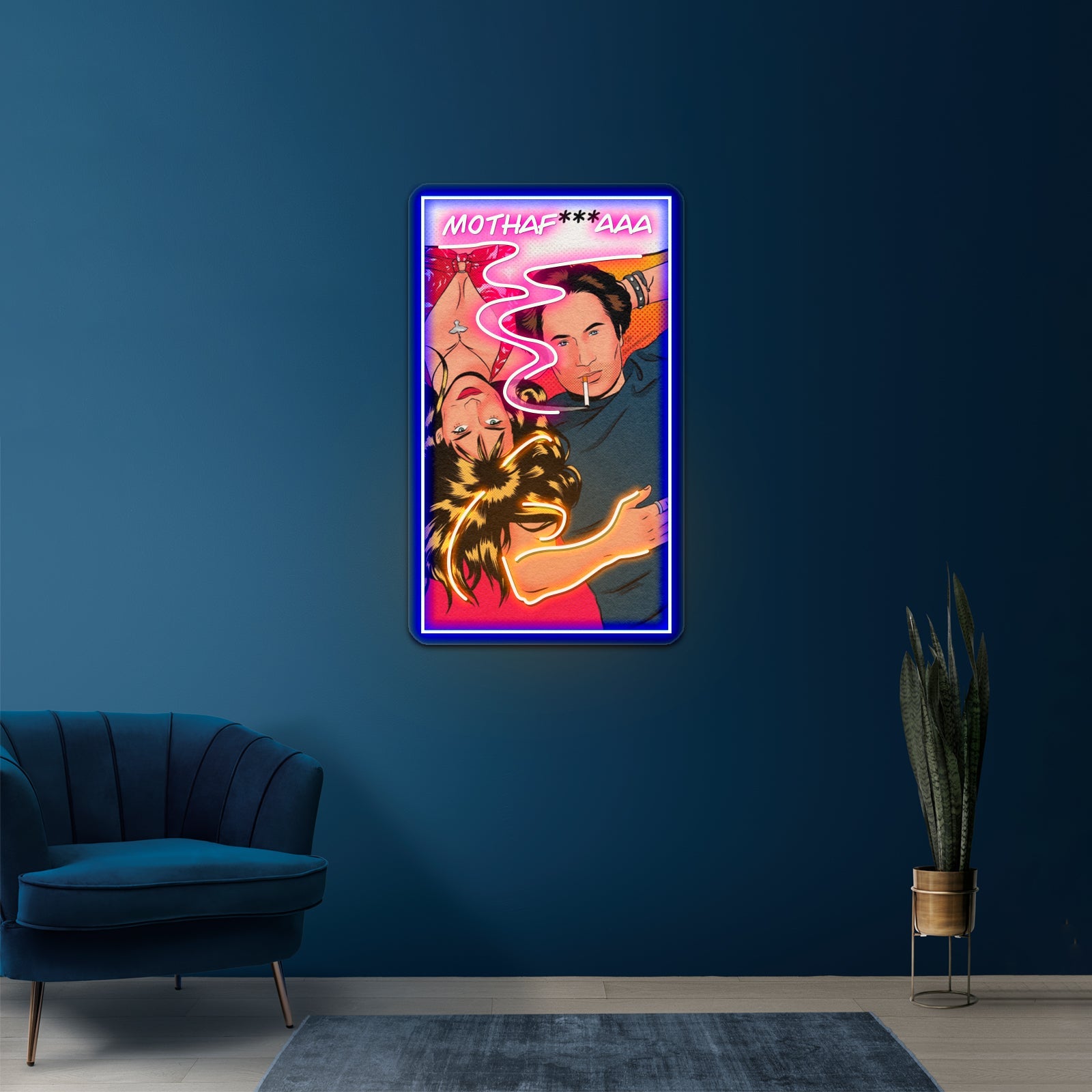Californication Pop Art Mothaf Aaa Artwork Business Neon Sign - Shineneon