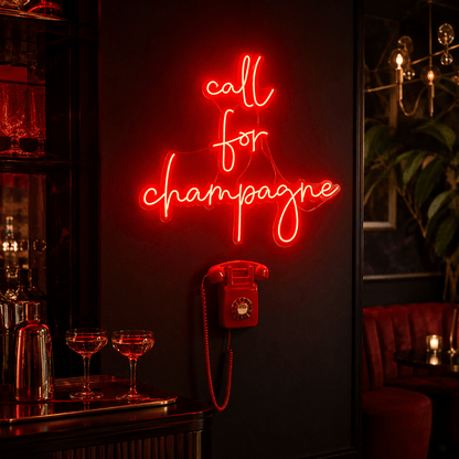 Call For Champagne LED Neon Sign - Shineneon