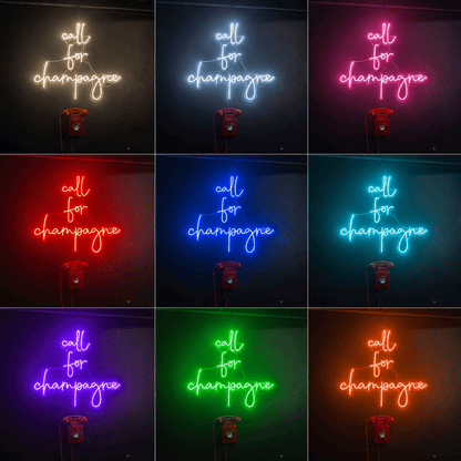 Call For Champagne LED Neon Sign - Shineneon