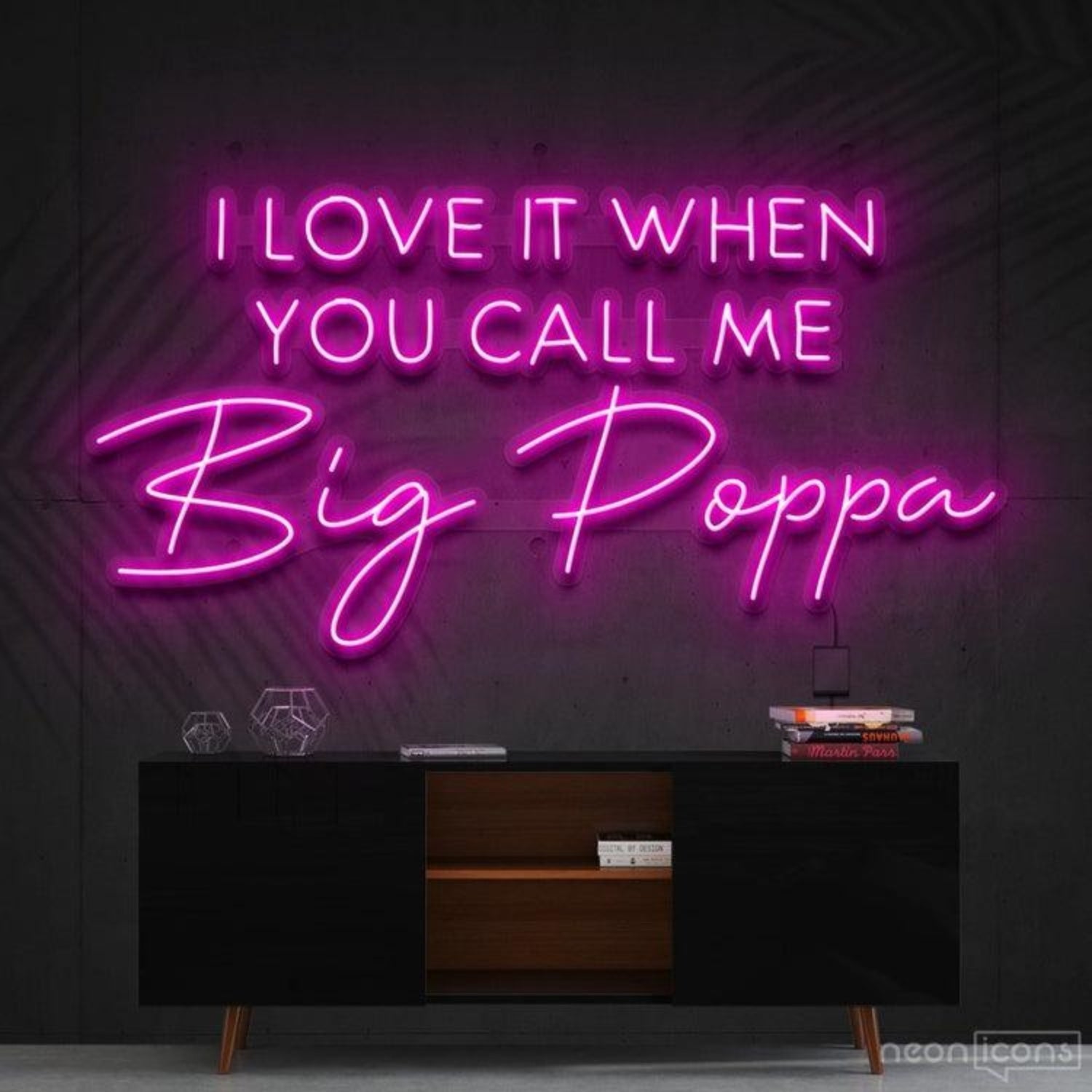Call Me Big Poppa Pink Led Neon Sign For Home Decor | Shineneon