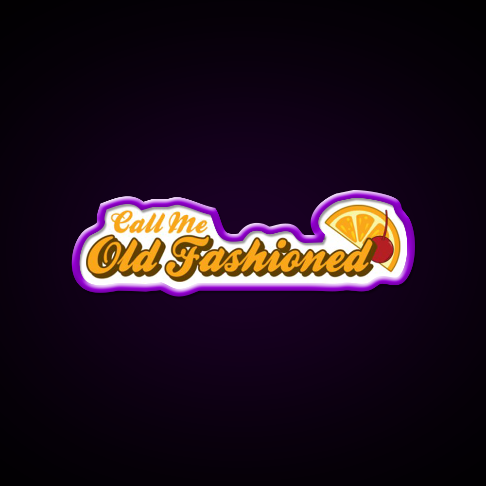 Call Me Old Fashioned Orange Cherry Cocktail Bar Decor Led Neon Sign Rgb Color - LED neon sign view 9