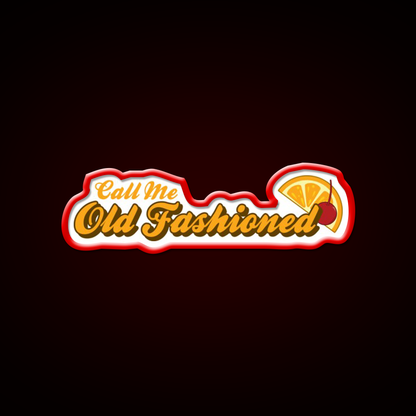 Call Me Old Fashioned Orange Cherry Cocktail Bar Decor Led Neon Sign Rgb Color - LED neon sign view 10