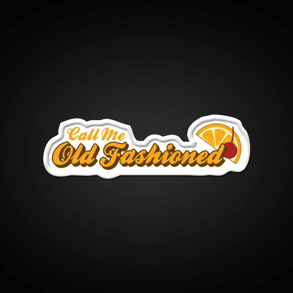 Call Me Old Fashioned Orange Cherry Cocktail Bar Decor Led Neon Sign Rgb Color - Shineneon